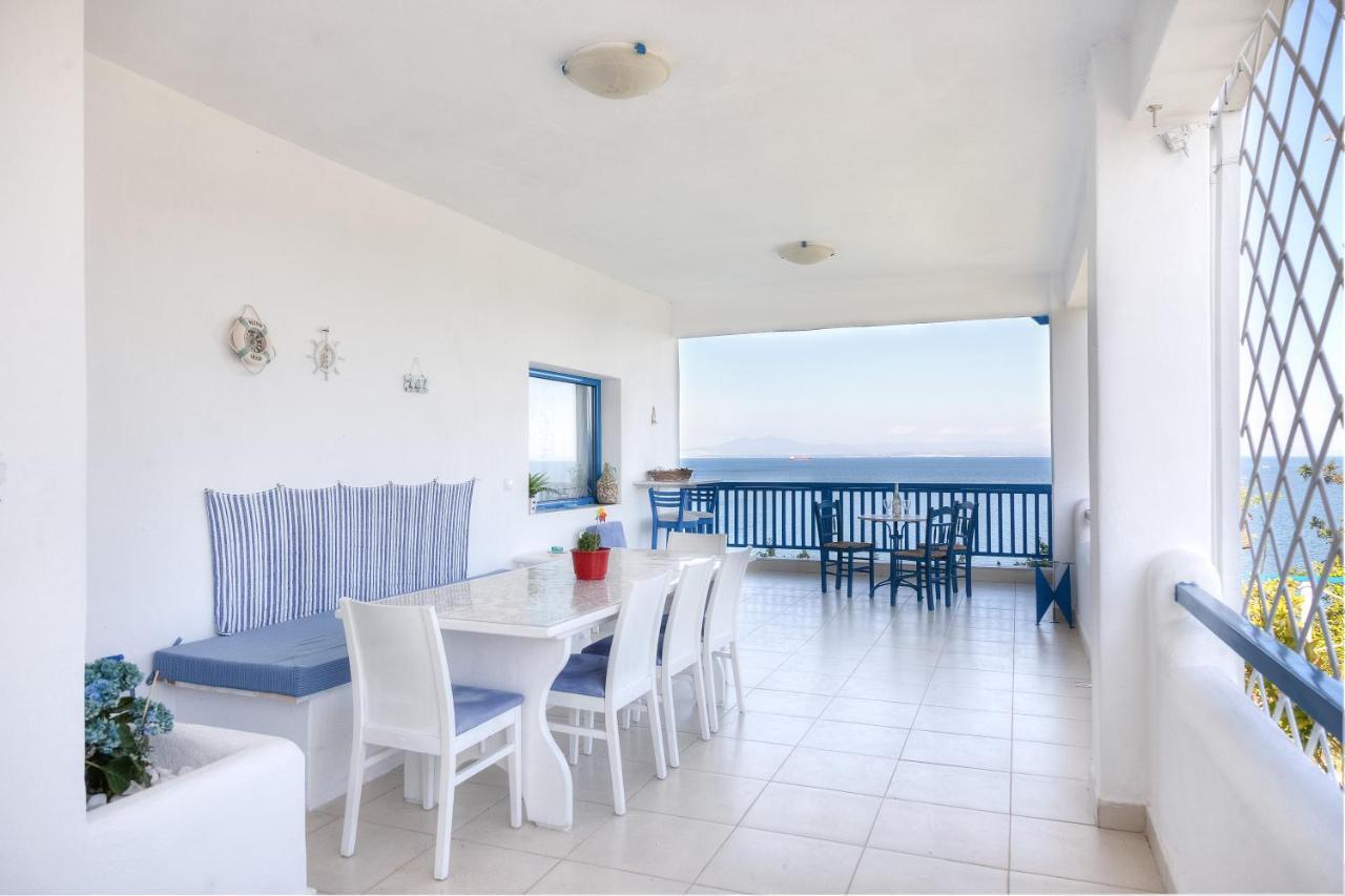Navy Greece Villa With Swimming Pool & Sea View Макригиалос Екстериор снимка