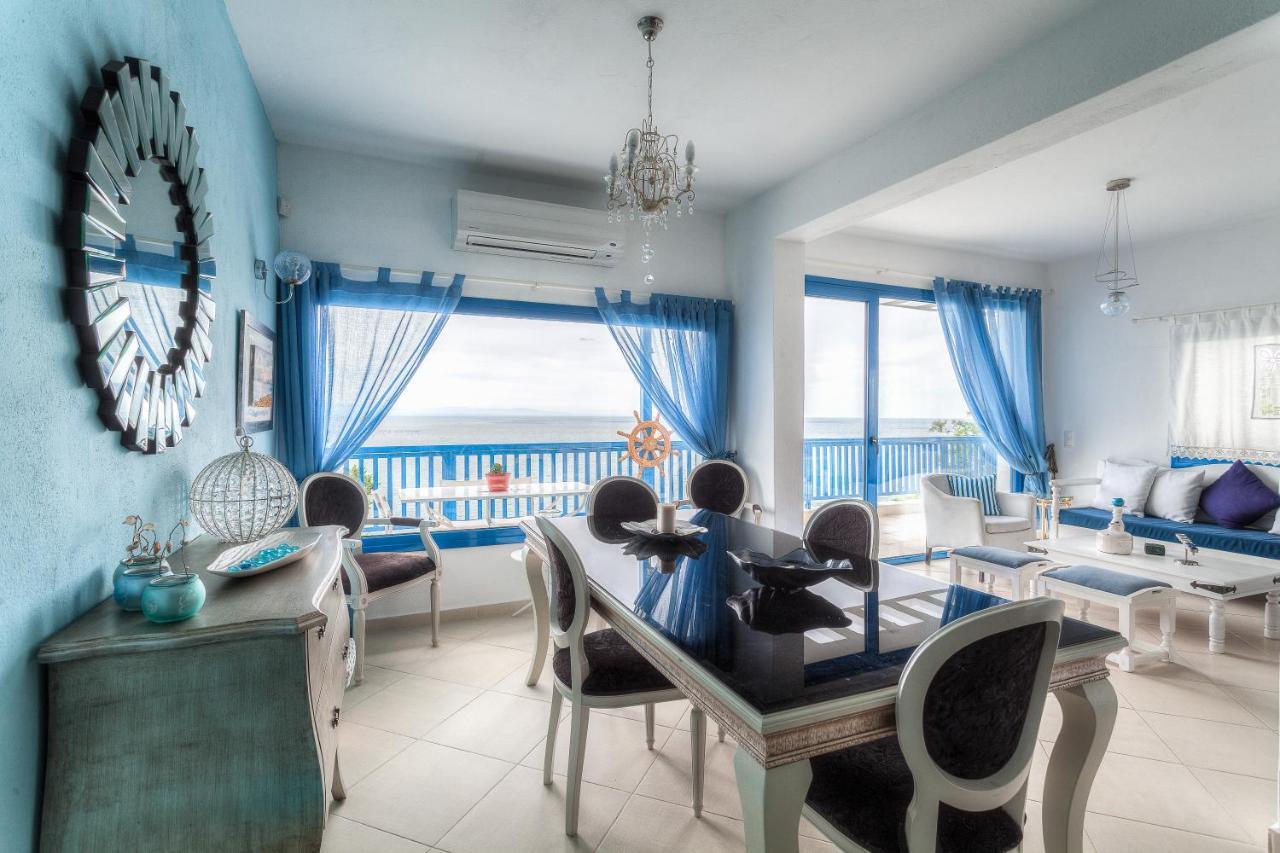 Navy Greece Villa With Swimming Pool & Sea View Макригиалос Екстериор снимка